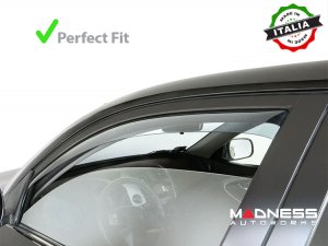 FIAT 500 Side Window Air Deflectors - Farad